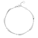 LUCYQ Drip Collection - Rhodium Overlay Sterling Silver Bracelet (Size 8 with Extender) with Lobster