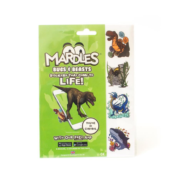 (Option 1) Bugs and Beasts Duo pack Includes 24 Mardles Stickers (12 each of Bugs, Beasts and Really Wild) .