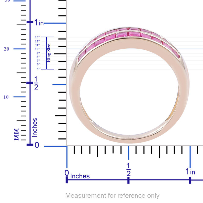 9K Y Gold AAA Tanzanian Ruby (Sqr) Ring 1.150 Ct.
