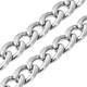 Curb Chain Necklace (Size - 18) with Charm in Stainless Steel