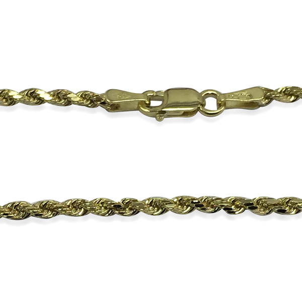 JCK Vegas Collection 9K Y Gold Diamond Cut Rope Chain (Size 36), Gold wt 6.00 Gms.