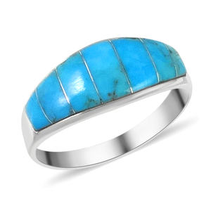 Santa Fe Collection - Kingman Turquoise Ring in Sterling Silver 3.00 Ct.