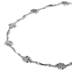 LucyQ Honeycomb Collection - Rhodium Overlay Sterling Silver Station Necklace (Size - 18)