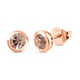 RACHEL GALLEY Morganite Stud Earrings (with Push Back) in Vermeil Rose Gold Overlay Sterling Silver