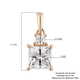Lustro Stella 9K Yellow Gold Pendant Made with Finest CZ 2.37 Ct.
