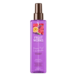 FruitWorks: Passion Fruit & Watermelon Body Mist (With Rosehip and Vitamin E) - 250ml