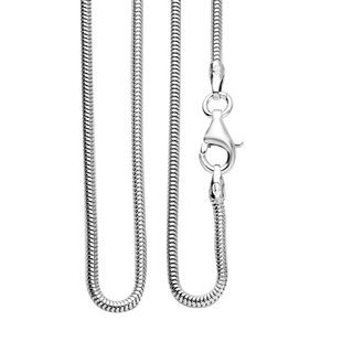 Sterling Silver Snake Chain (Size 22), With Lobster Clasp,Silver wt 5.90 Gms.