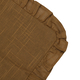 Set of 2 - Cotton Linen Solid Cushion Cover with Ruffled Flange (Size - 45x4 Cm) - Light Brown
