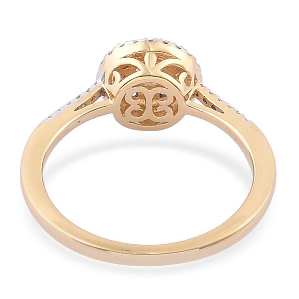 ILIANA 18K Yellow Gold IGI Certified Diamond (Rnd) (SI G-H) Engagement Ring 0.500 Ct.