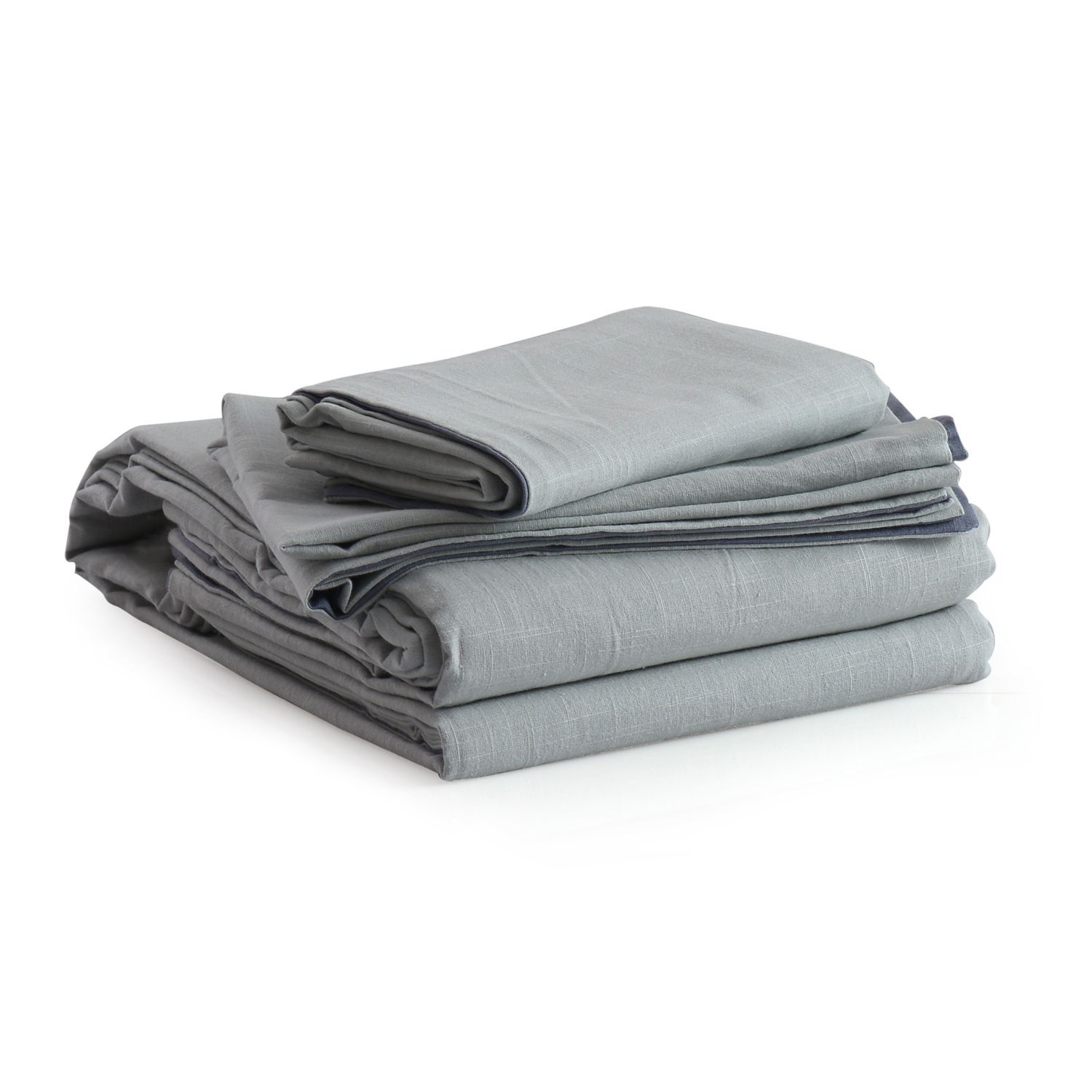 100% Cotton Blue Colour Double Duvet Cover (Size 200x200 Cm) and 2 Pillow Case (Size 75x50 Cm)