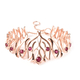 LucyQ Flame Collection - African Ruby (FF) Bracelet (Size 8) in Rose Gold Overlay Sterling Silver 3.