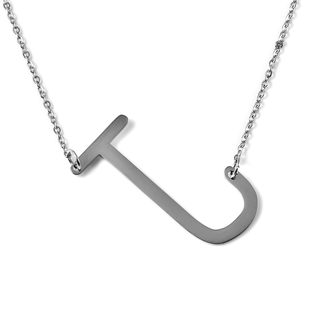 Inital J Necklace (Size - 20) in Stainless Steel