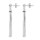 New York Close Out Deal - Rhodium Overlay Sterling Silver Earrings (with Push Back)