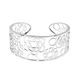 RACHEL GALLEY Chakra Collection - Rhodium Overlay Sterling Silver Open Bangle (Size 7.75), Silver wt. 31.00 Gms