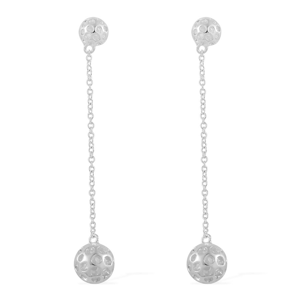 RACHEL GALLEY Sterling Silver Mini Globe Drop Earrings (with Push Back), Silver wt 3.70 Gms.