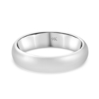 9K White Gold Band Ring (Size P)
