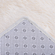 Deep Faux Fur Microfibre Rug with Non-Slip Base (80x100cm)) - Cream
