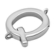 Platinum Overlay Sterling Silver Initial Q Charm