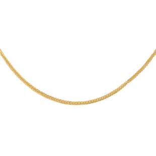 Hatton Garden Close Out Deal- 9K Yellow Gold Double Curb Necklace (Size 24) with Spring Ring Clasp, 