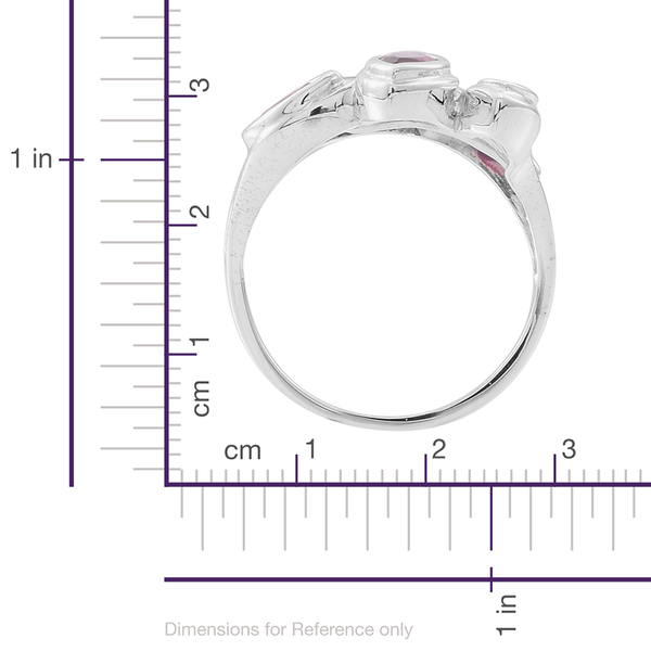 Rhodolite Garnet (Mrq) Ring in Sterling Silver 2.550 Ct.