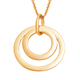 14K Gold Overlay Sterling Silver Pendant with Chain (Size 20)