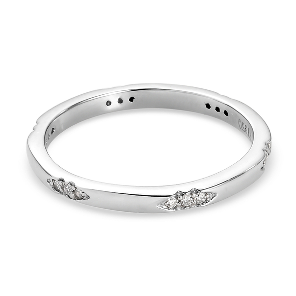 RHAPSODY 950 Platinum IGI Certified Diamond (VS/E-F) Ring 0.10 Ct.