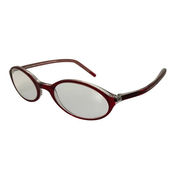BURBERRY Oval Eyeglasses in Burgundy with 3 Dioptre