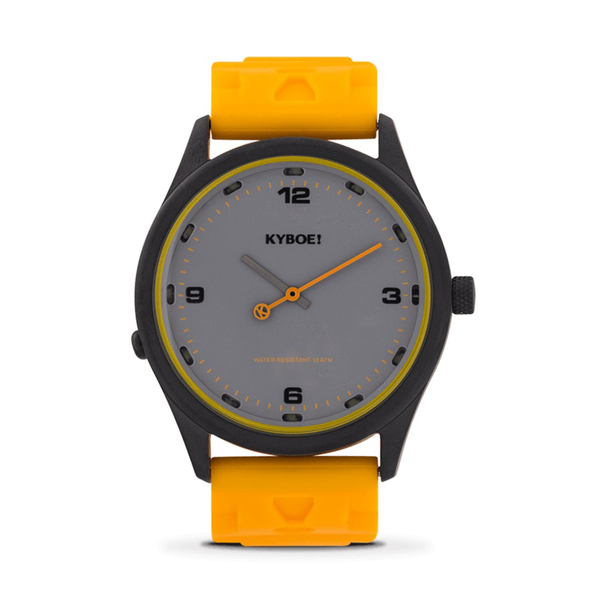 KYBOE Evolve Collection Bright Marigold Slimline 41MM LED Watch- 100M Water Resistance