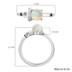 AA Ethiopian Welo Opal Zodiac-Libra Ring in Platinum Overlay Sterling Silver