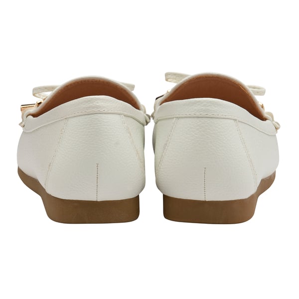 Lotus Bea White Loafers (Size 3)