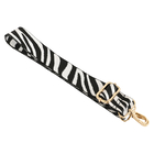 Kris Ana Zebra Print Detachable & Adjustable Bag Strap (L-120 Cm) - Black and White