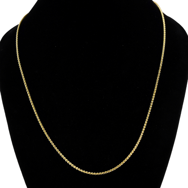 Hatton Garden Close Out Deal - 9K Yellow Gold Infinity Rope Necklace (Size - 24), Gold Wt. 3.36 Gms
