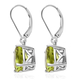 Hebei Peridot Earrings (with Lever Back) in Sterling Silver 2.80 Ct.