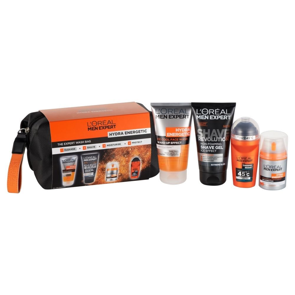 LOREAL Men Expert.  Ice Cool Face Wash (150 ML), Non- Foaming Shave Gel (150 ML), Anti Fatique Moist
