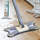 X Type 360 Degree Rotation Floor Mop with 3 Extra Microfibre Pads (Size 130cm)