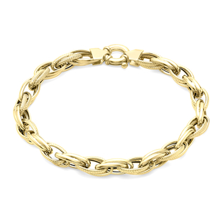 9K Yellow Gold  Bracelet,  Gold Wt. 5.6 Gms