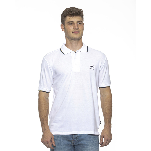 19V69 ITALIA by Alessandro Versace 100% Cotton Polo T-Shirt - Grey