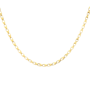 Vegas Close Out-9K Yellow Gold Fancy Link Necklace (Size - 18), Gold Wt. 6.10 Gms