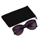 Wayfarer Sunglasses with Polycarbonate Frame Lens -  Black & Blue