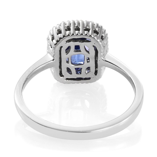RHAPSODY 950 Platinum AAAA Tanzanite and Diamond (VS/E-F) Ring 2.25 Ct, Platinum wt 5.00 Gms