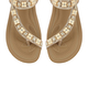 Lotus Gold Helena Flat Open-Toe Sandals (Size 3)