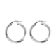 Sterling Silver Hoop Earrings With Clasp.