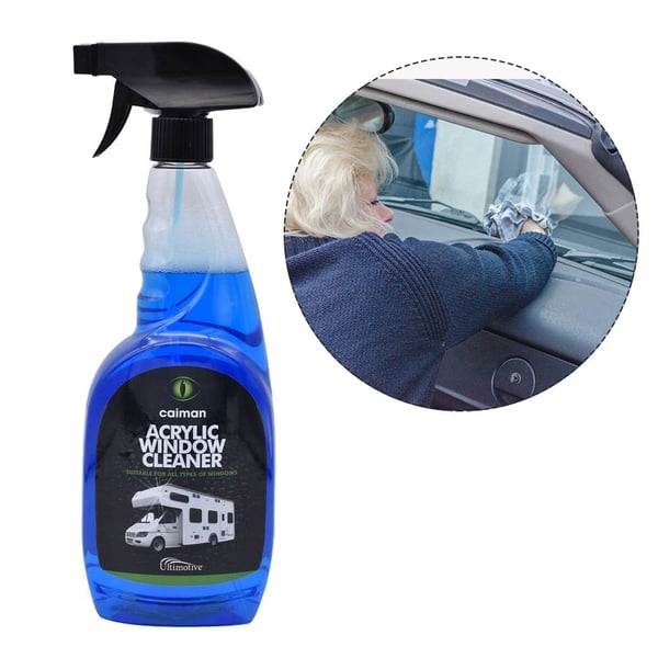 Caiman Leisure Pack 3 - Waterless Wash & Wax - Black Streak Remover - Acrylic Window Cleaner (Includes Sponge & Cloth)