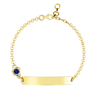 Tanzanite Bracelet (Size 6 with Extender) in 14K Gold Overlay Sterling Silver 0.50 Ct, Silver wt 5.00 Gms