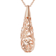 LucyQ Air Drip Collection - Rose Gold Overlay Sterling Silver Air Drip Pendant with Chain (Size 20/2