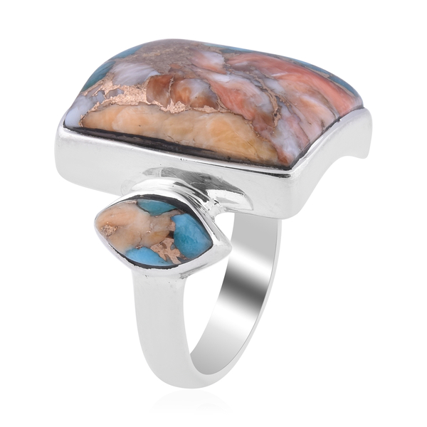 Santa Fe Collection - Spiny Turquoise Ring in Sterling Silver