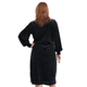 LA MAREY V Neck Long Velvet Dress (Size S,8-10) - Black