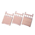 Set of 3 Adjustable Storage Racks (W: 24cm, L: 29-46cm) - Dusky Pink Colour