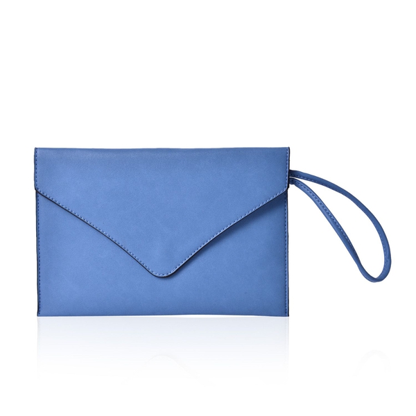 New Season YUAN COLLECTION Sky Blue Envelope Clutch- Travel Pouch (Size 25.5x17 Cm)