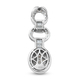 Lustro Stella Platinum Overlay Sterling Silver Pendant Made with Finest CZ 2.65 Ct.